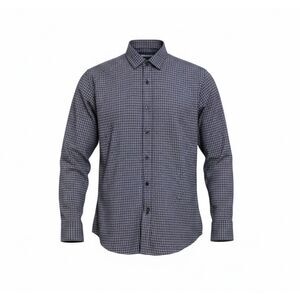 J.M. Haggar NWT Classic Fit Performance Button Down Dress Shirt Blue Sz 17-17.5